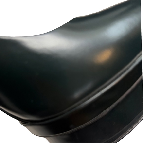 Brian Atwood Dark Green Leather Platform Pumps - Picture 10 of 11